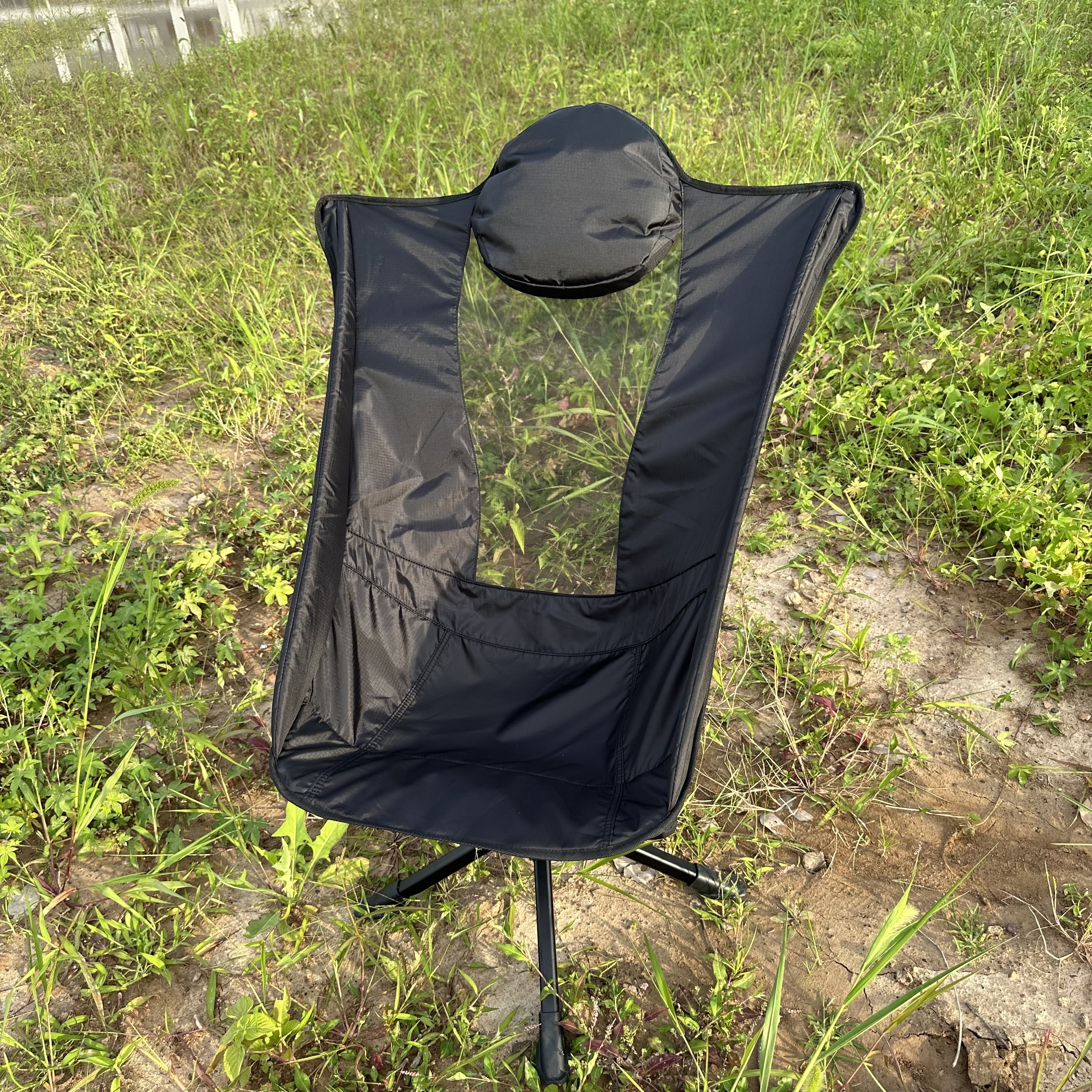 Outdoor Hunting Chair - 360-Degree Swivel Lightweight Aluminum Folding Chair