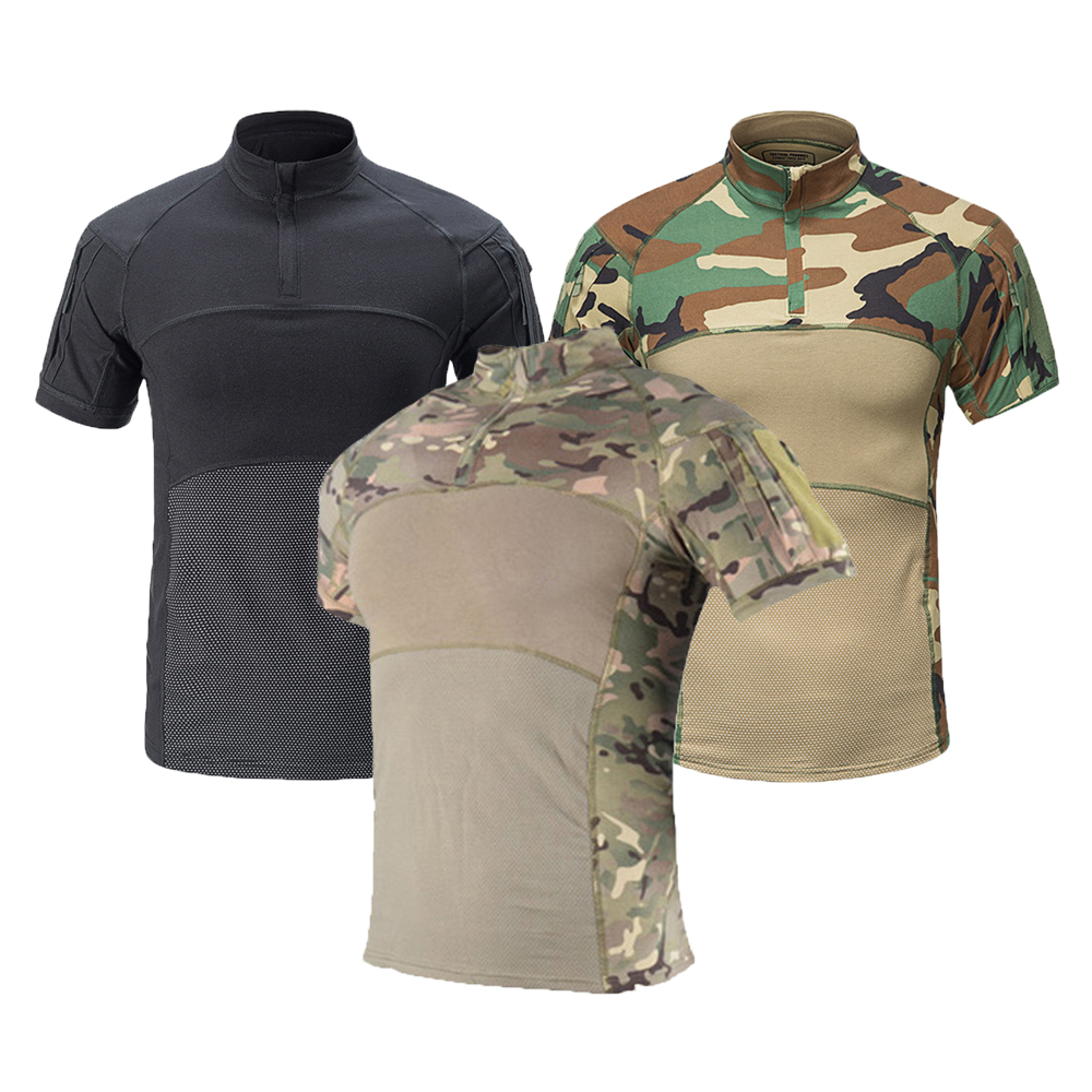 Hunting Outdoor Clothing - Tactical Short Sleeve Camouflage T Shirt
