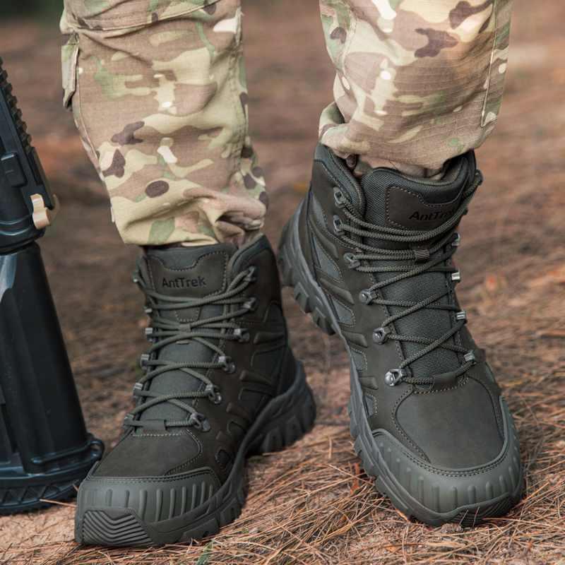 Hunting Outdoor - Men Tactical Boots Waterproof Ultrallight Anti-Slip