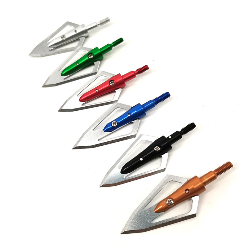 Crossbow Bolt Broadhead - 2Blade 100 Grain Metal Broadhead Arrow