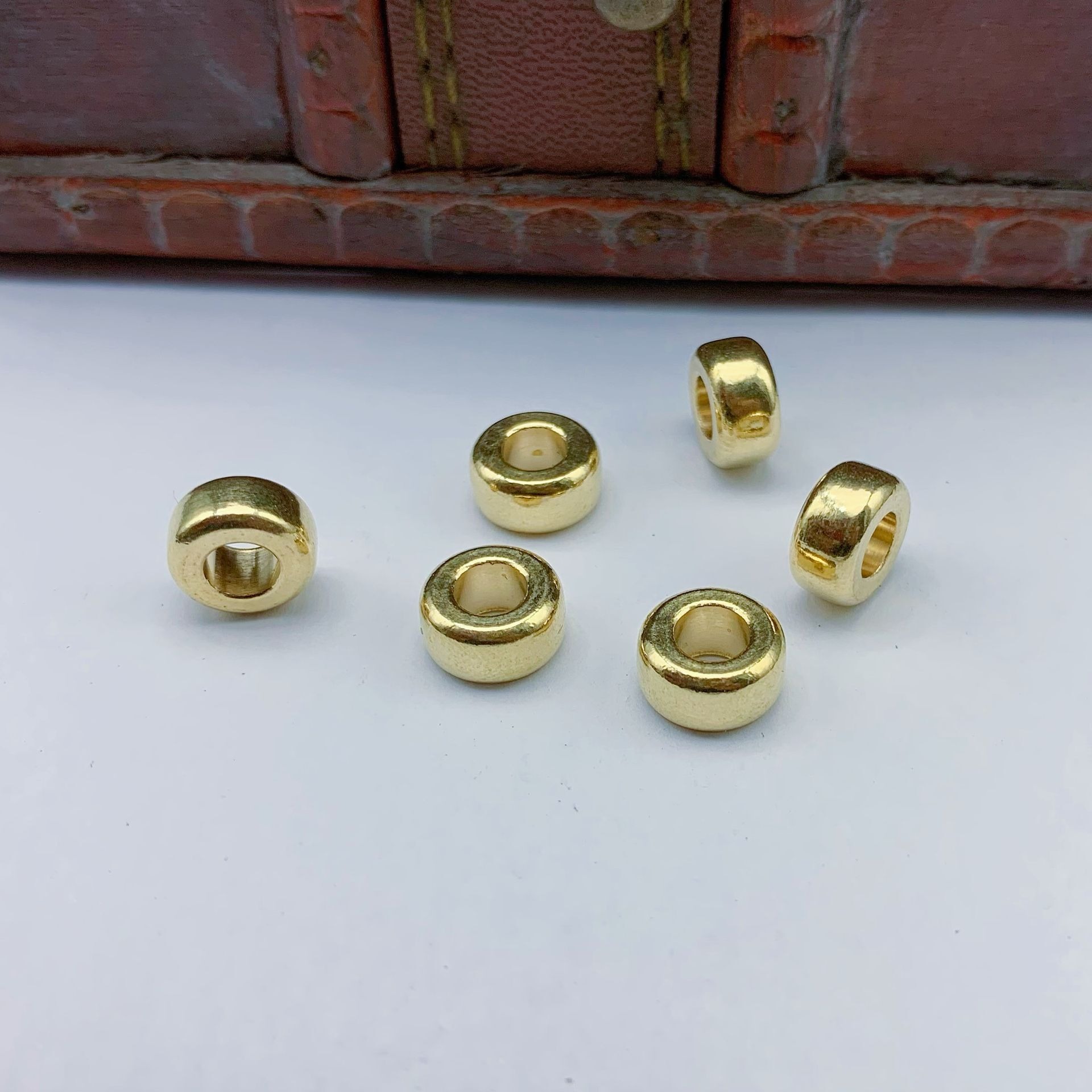 10pcs Brass old bead DIY brace - Paracord Survival Bracelet avaliação e preço