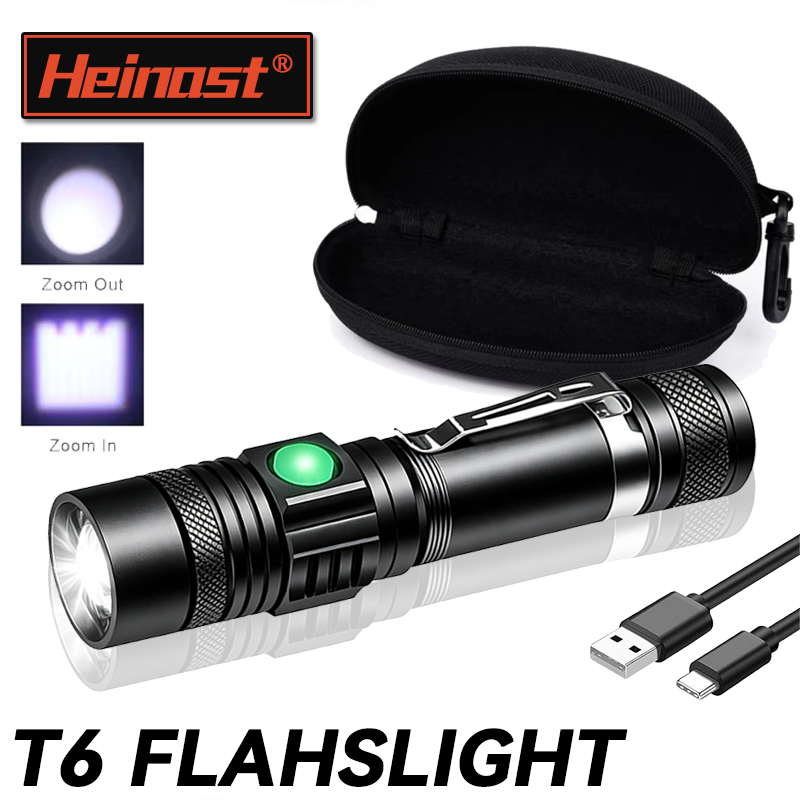 T6 LED Rechargeable Flashlight - Hunting Outdoor avaliação e preço