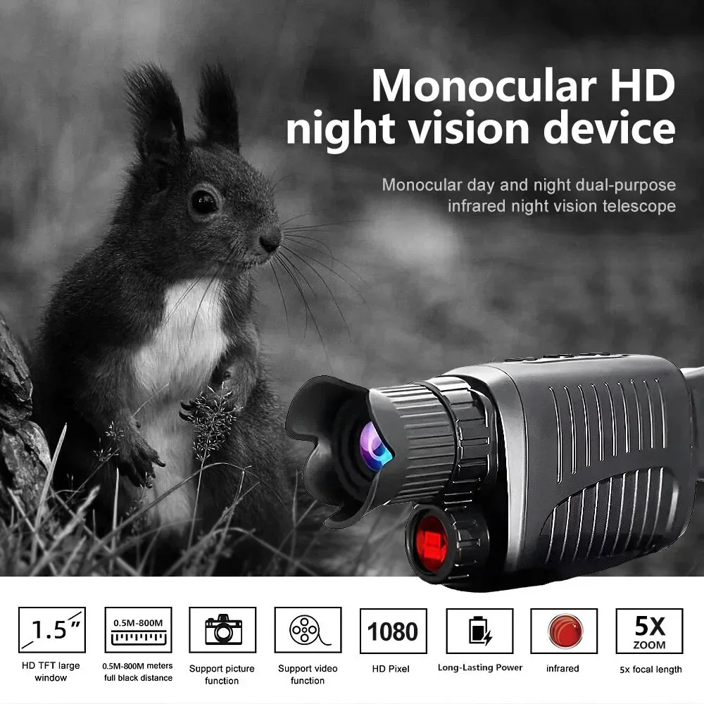 1080P HD Monocular Night Visio - Hunting Outdoor Day avaliação e preço