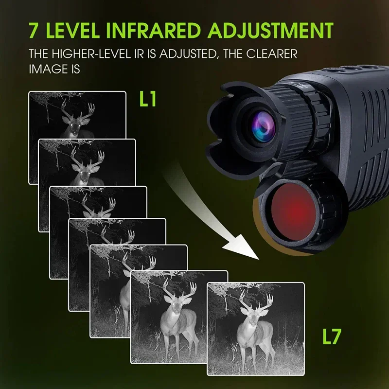 1080P HD Monocular Night Visio - Hunting Outdoor Day avaliação e preço