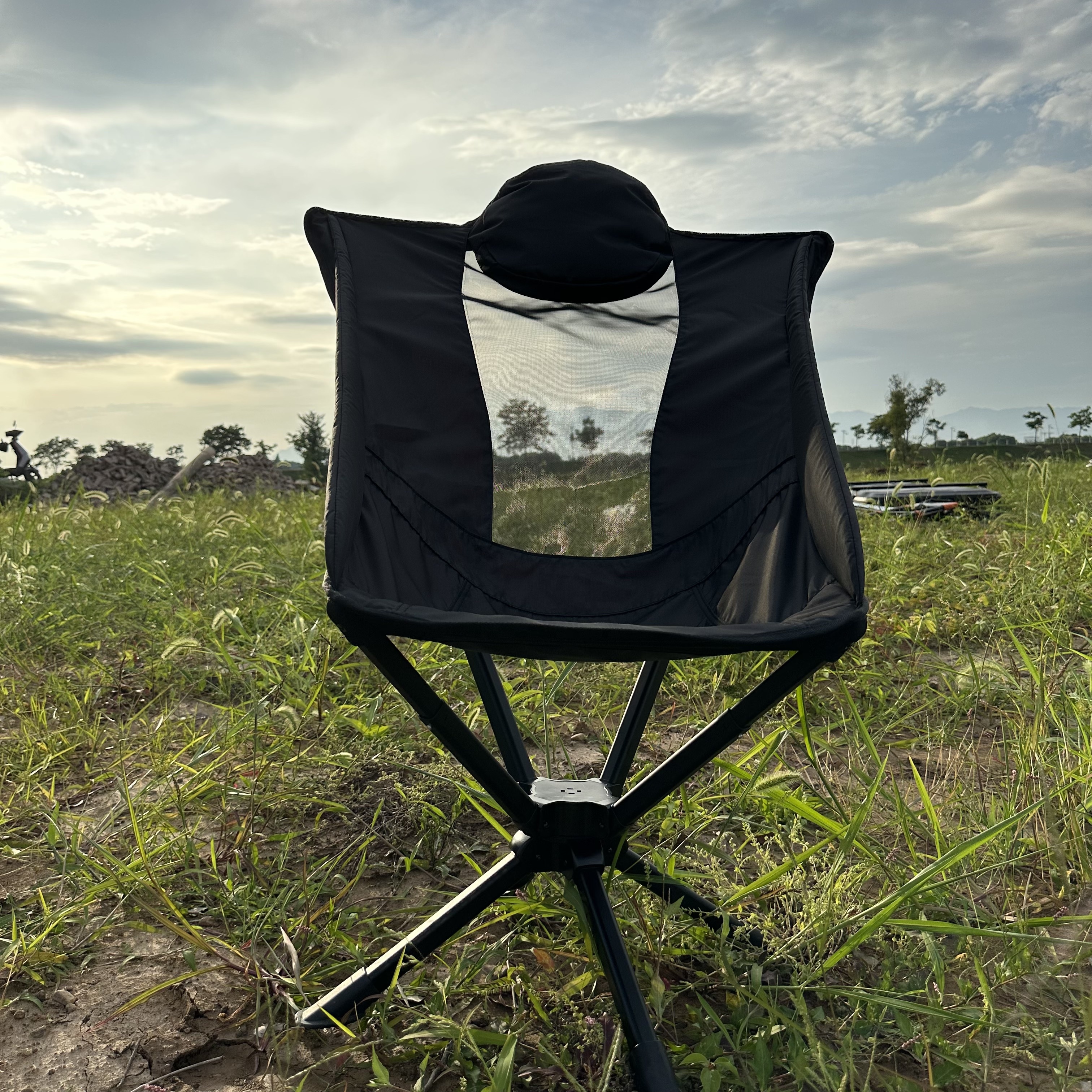 360-Degree Swivel Lightweight  - Outdoor Hunting Chair avaliação e preço
