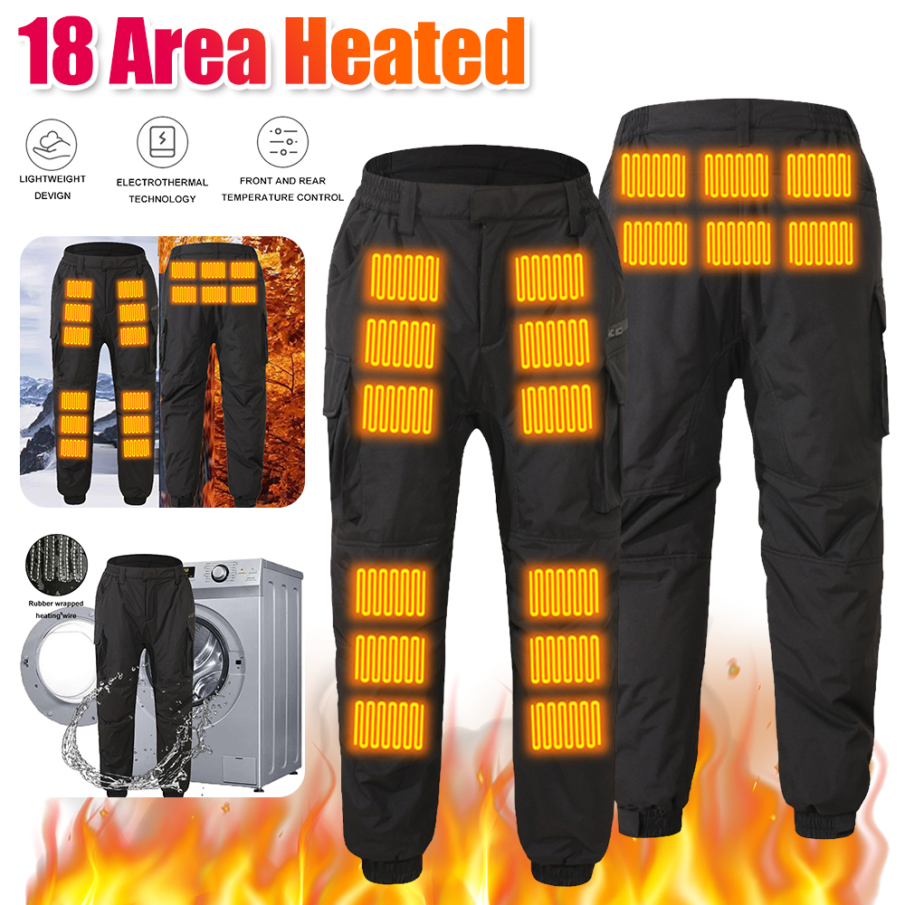 Winter Heated Pants 18 Heating - Outdoor Hunting Pants Women avaliação e preço