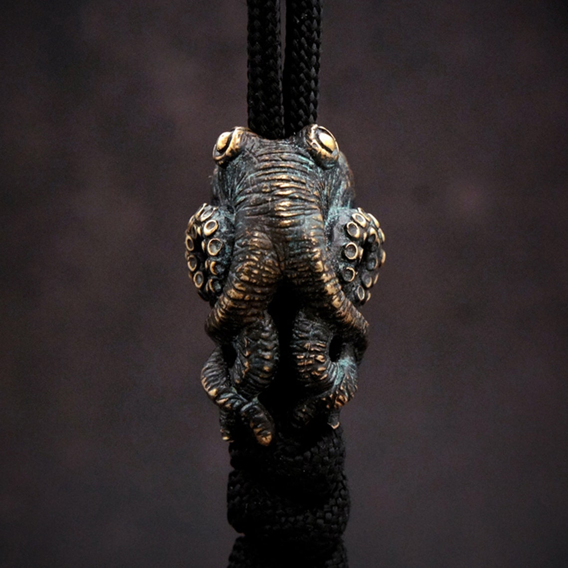 Octopus Brass Knife Beads Outd - Paracord Survival Bracelet avaliação e preço