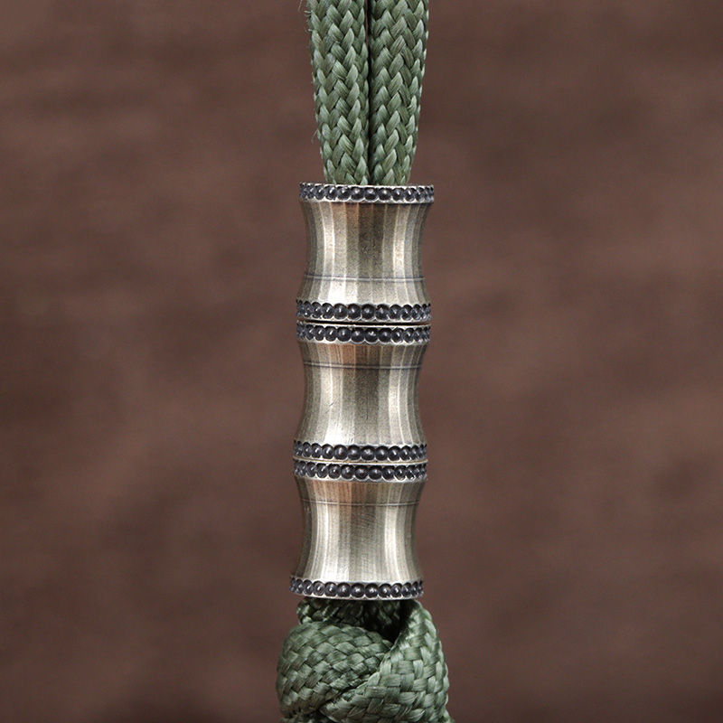 Bamboo Shape Brass Knife Beads - Paracord Survival Bracelet avaliação e preço
