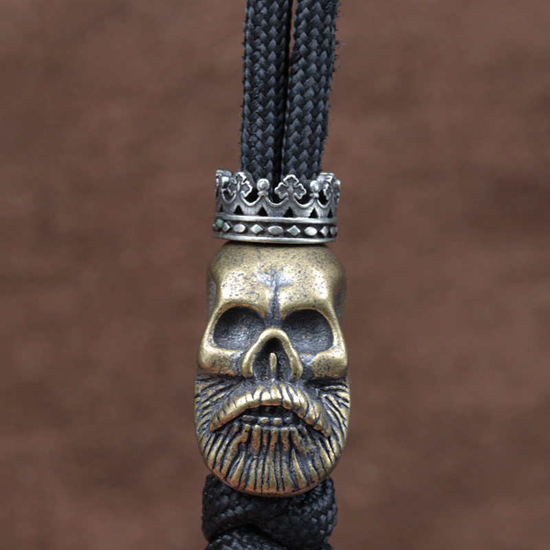 Big Hole Royal Crown Brass Kni - Paracord Survival Bracelet avaliação e preço