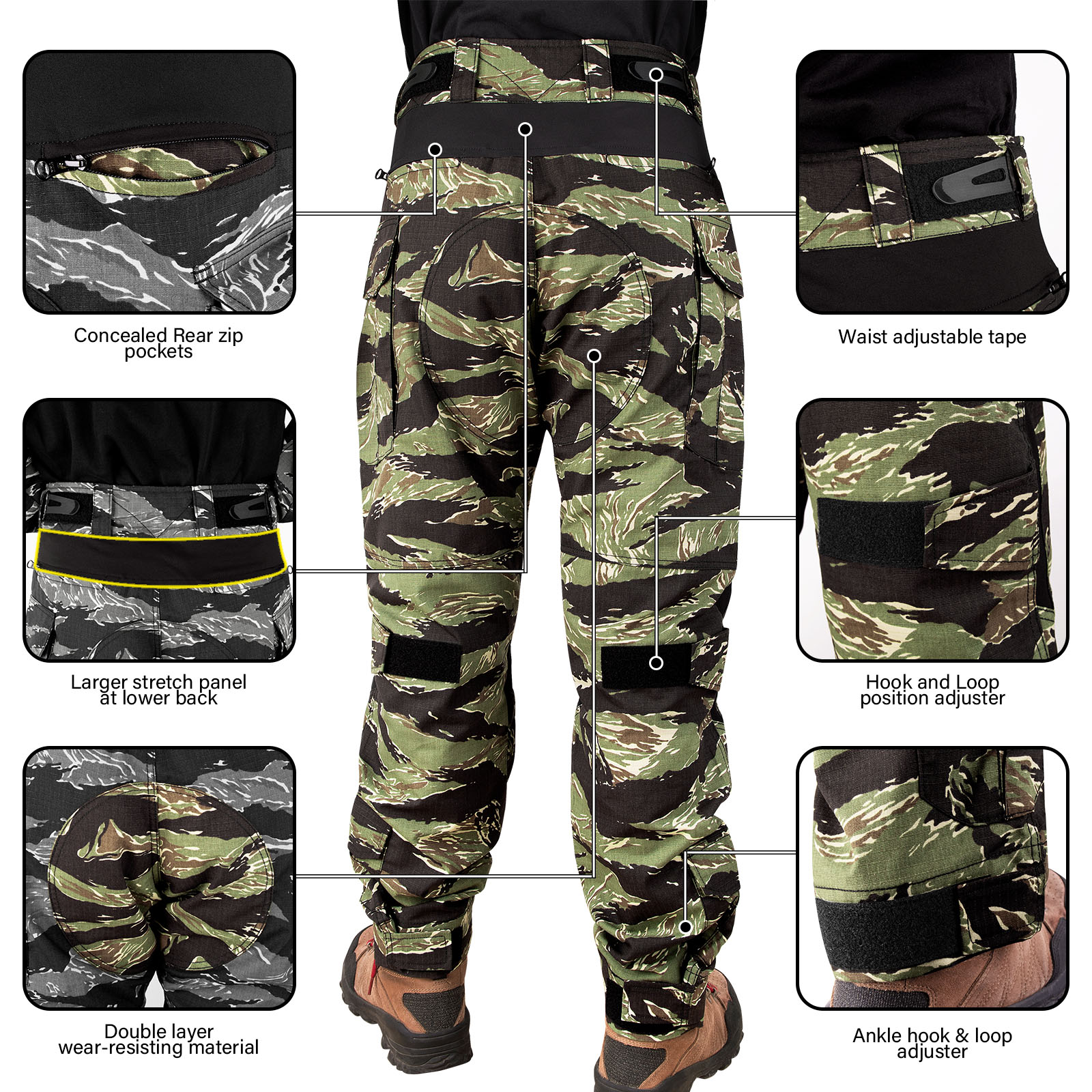KRYDEX Combat Pants Tactical H - Outdoor Hunting Pants Women avaliação e preço