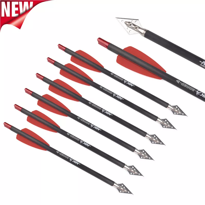 3-6pcs 7.5in Crossbow Bolts Ca - Crossbow Bolt Broadhead avaliação e preço