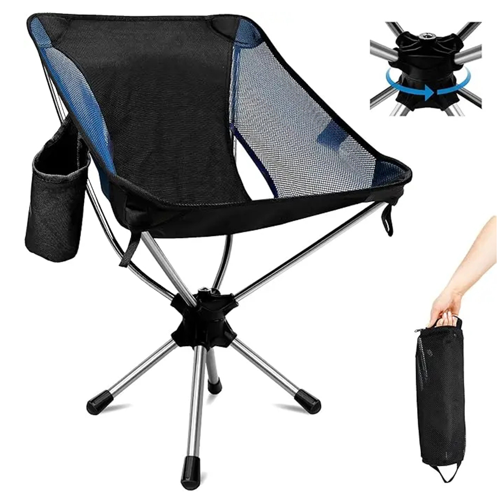 Folding Camping Chair 360° Rot - Outdoor Hunting Chair avaliação e preço