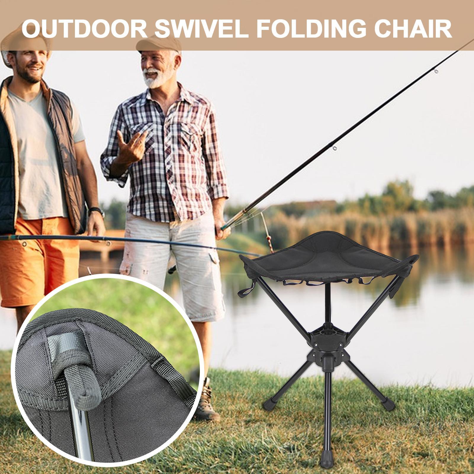 Portable Folding Swivel Campin - Outdoor Hunting Chair avaliação e preço