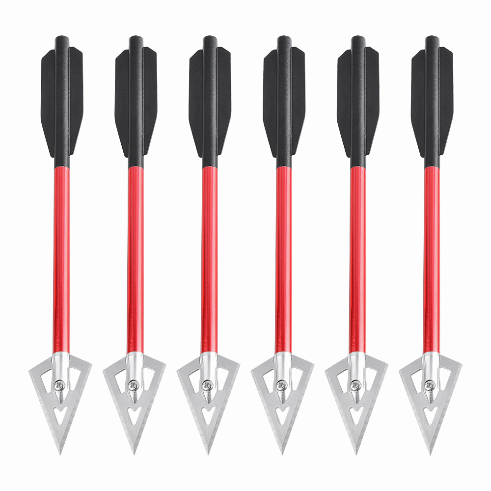 6/12pcs Short Arrow Aluminum C - Crossbow Bolt Broadhead avaliação e preço