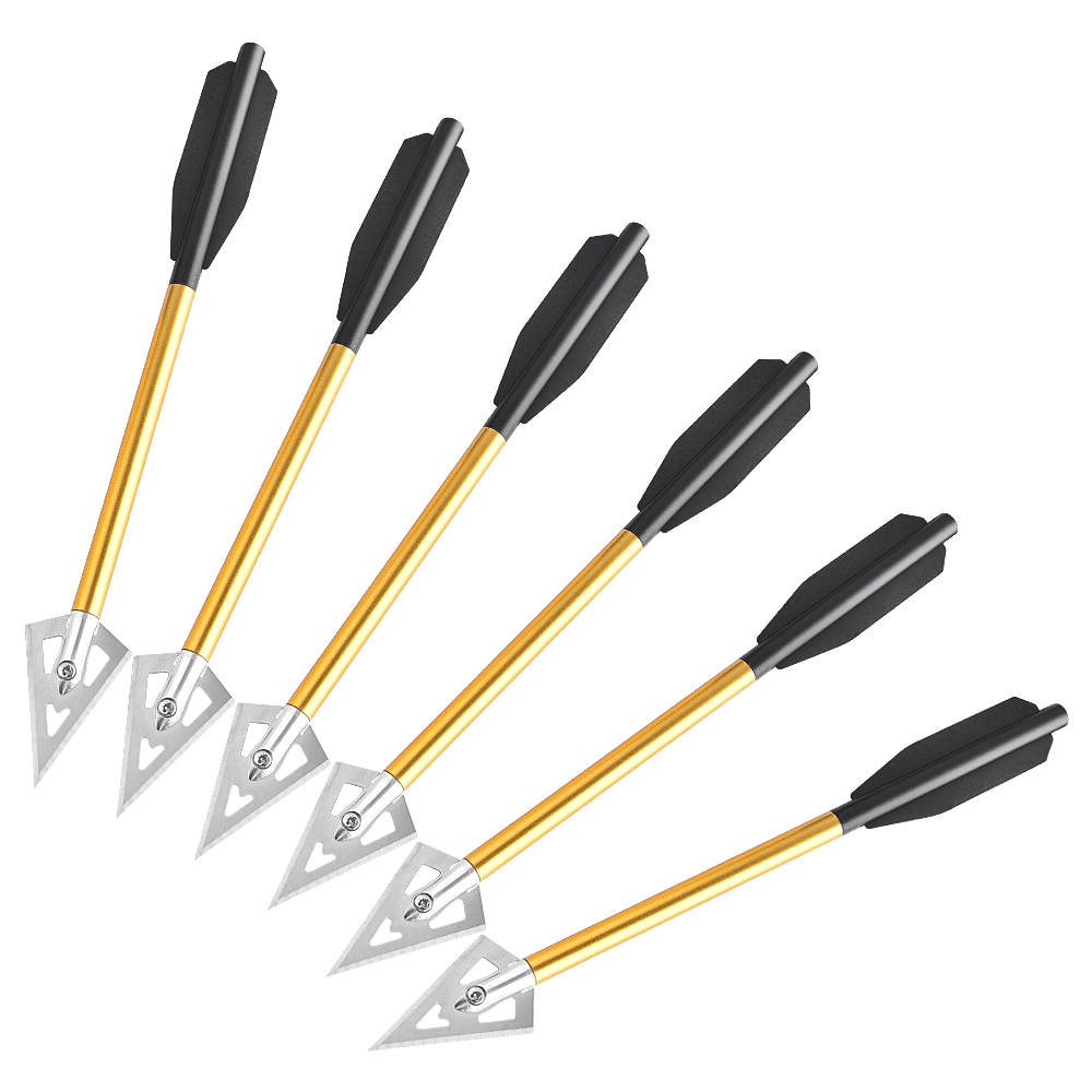 6/12pcs Short Arrow Aluminum C - Crossbow Bolt Broadhead avaliação e preço