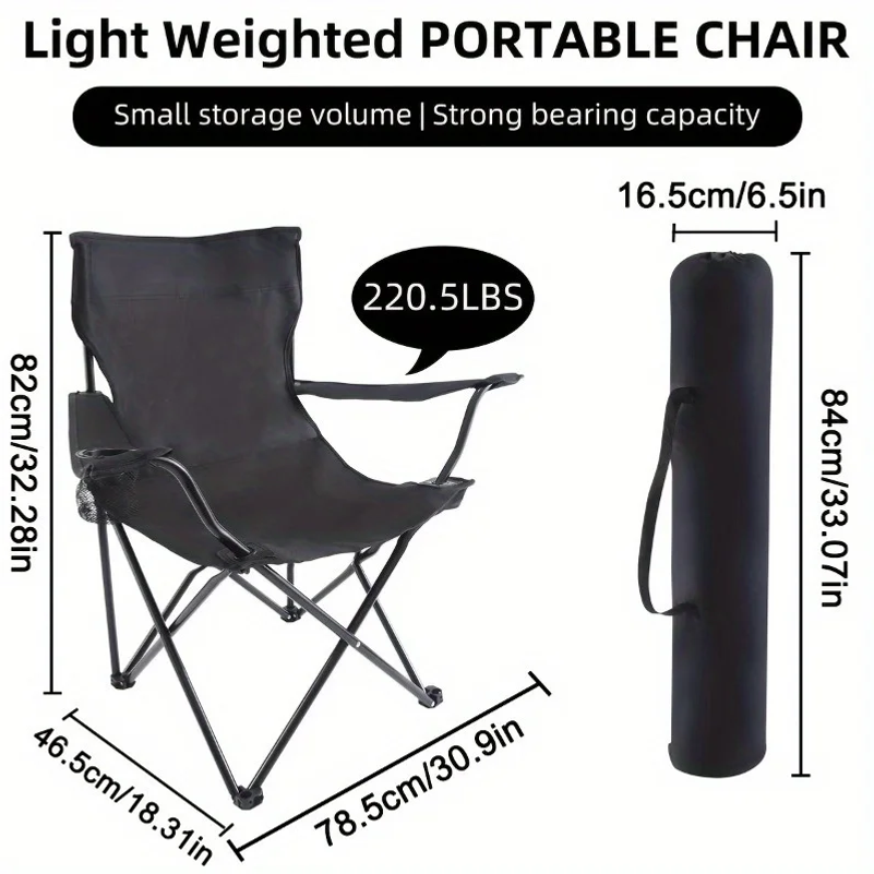Portable Camping Chair, Lightw - Outdoor Hunting Chair avaliação e preço