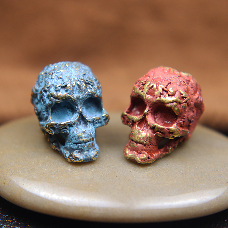 Punk Pattern Skull Head Beads  - Paracord Survival Bracelet avaliação e preço
