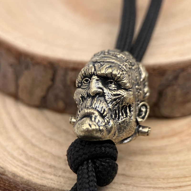 Crazy scientist Head Sculpture - Paracord Survival Bracelet avaliação e preço