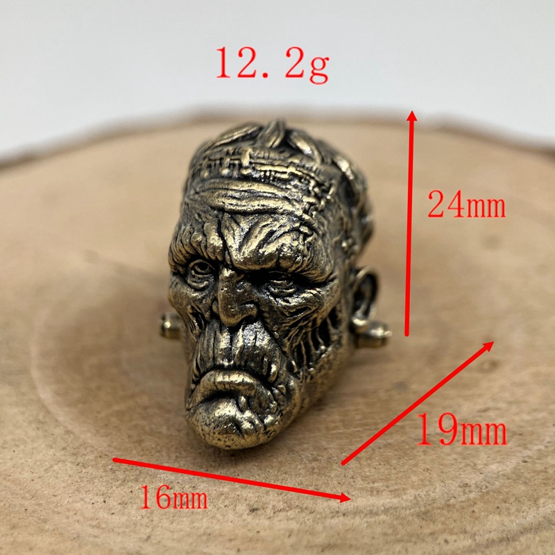 Crazy scientist Head Sculpture - Paracord Survival Bracelet avaliação e preço