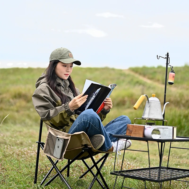 Portable Folding Camping Moon  - Outdoor Hunting Chair avaliação e preço
