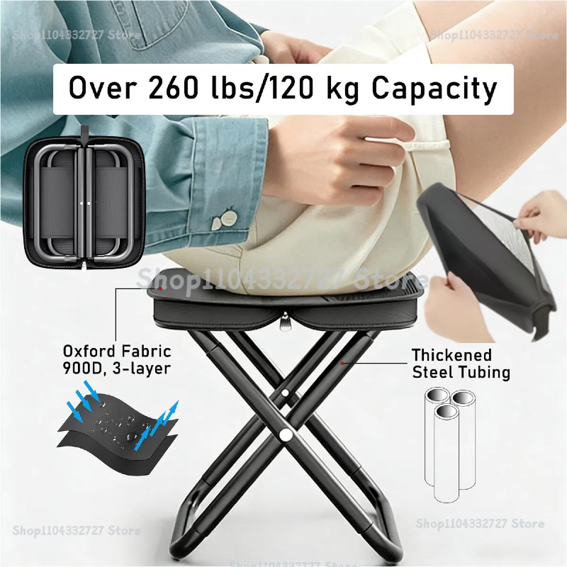 Portable Folding Stool Lightwe - Outdoor Hunting Chair avaliação e preço