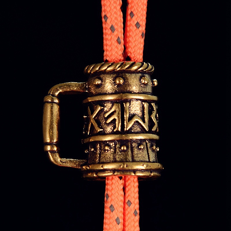 Viking Wine Glass Brass Knife  - Paracord Survival Bracelet avaliação e preço