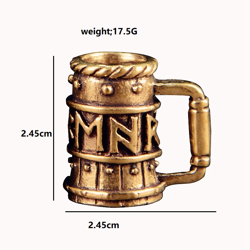 Viking Wine Glass Brass Knife  - Paracord Survival Bracelet avaliação e preço