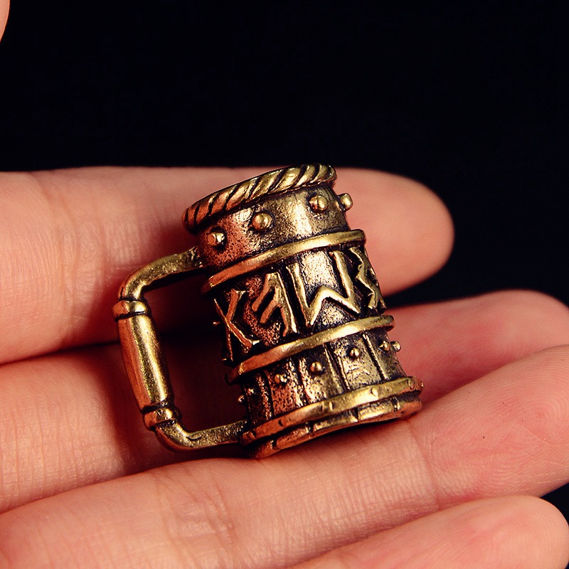 Viking Wine Glass Brass Knife  - Paracord Survival Bracelet avaliação e preço