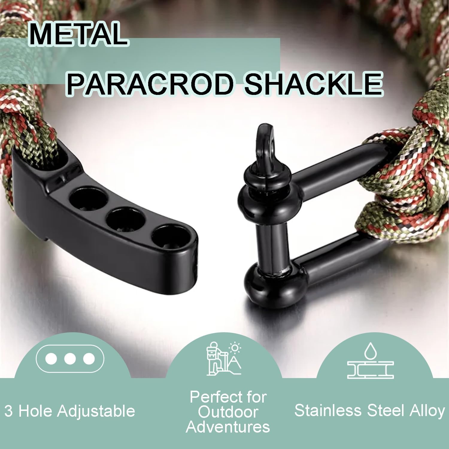 4/10Pcs Paracord Bracelet Buck - Paracord Survival Bracelet avaliação e preço