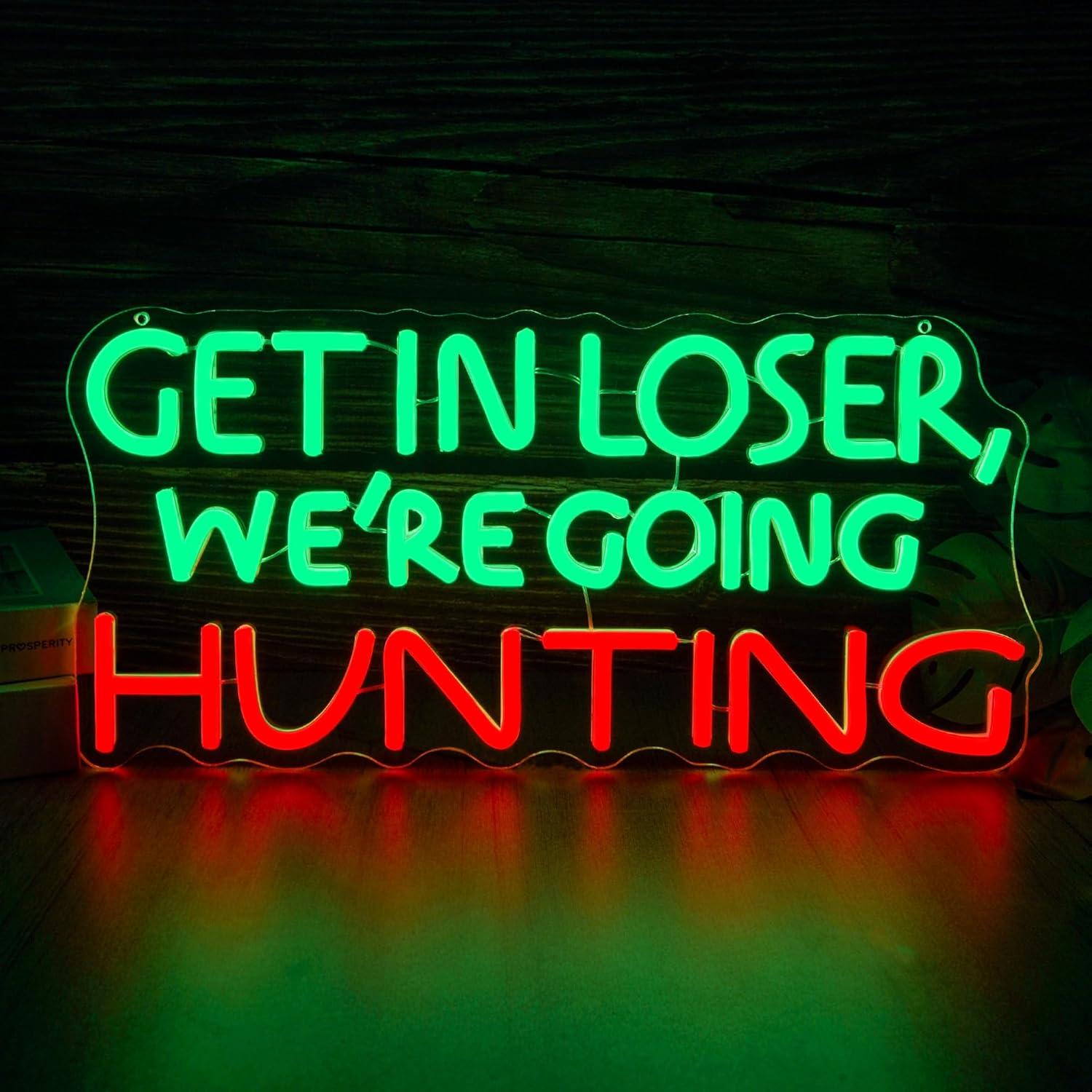 Funny Hunting Neon Sign LED Li - Hunting Outdoor avaliação e preço