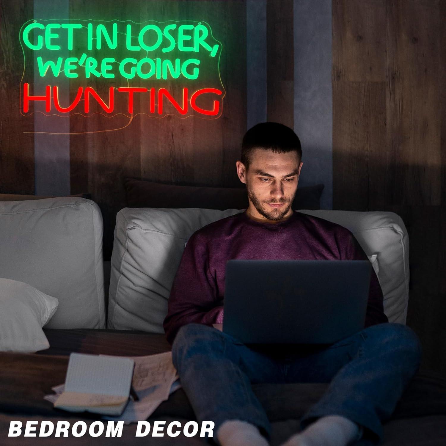 Funny Hunting Neon Sign LED Li - Hunting Outdoor avaliação e preço