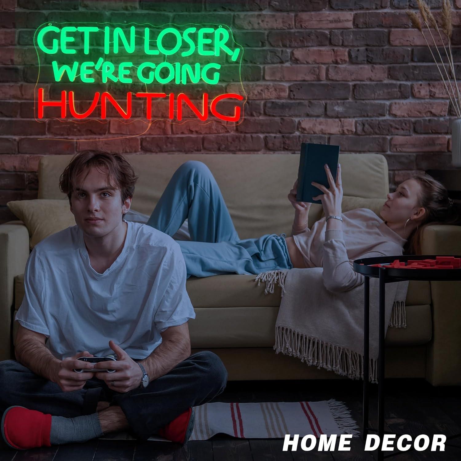 Funny Hunting Neon Sign LED Li - Hunting Outdoor avaliação e preço