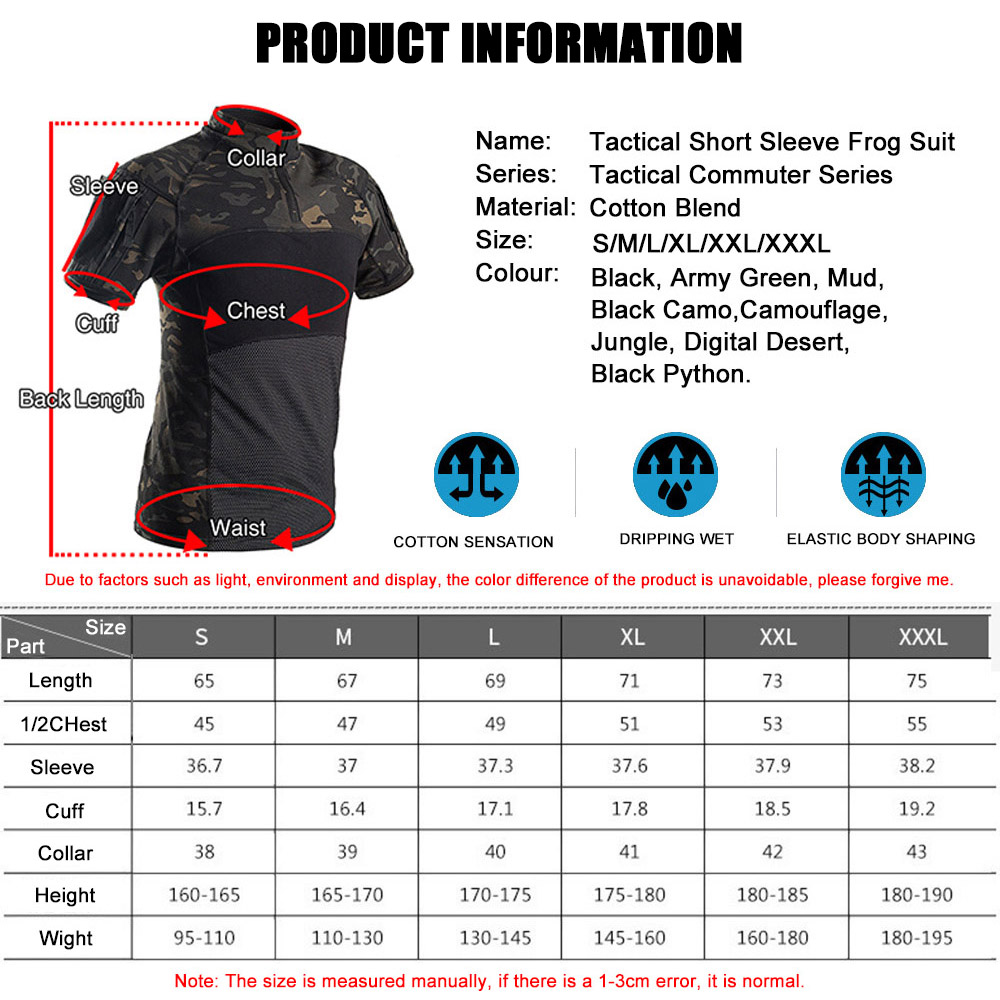 Tactical Short Sleeve Camoufla - Hunting Outdoor Clothing avaliação e preço