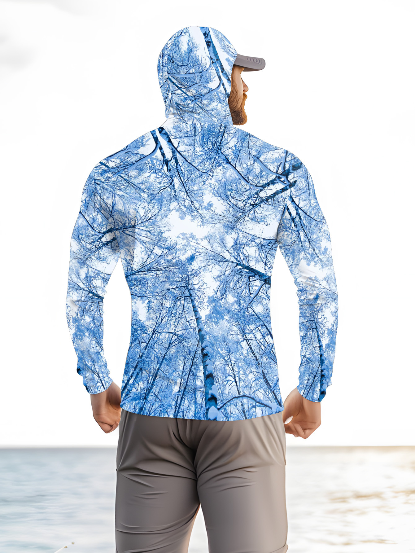 Fishing hooded sweatshirt men' - Hunting Outdoor avaliação e preço