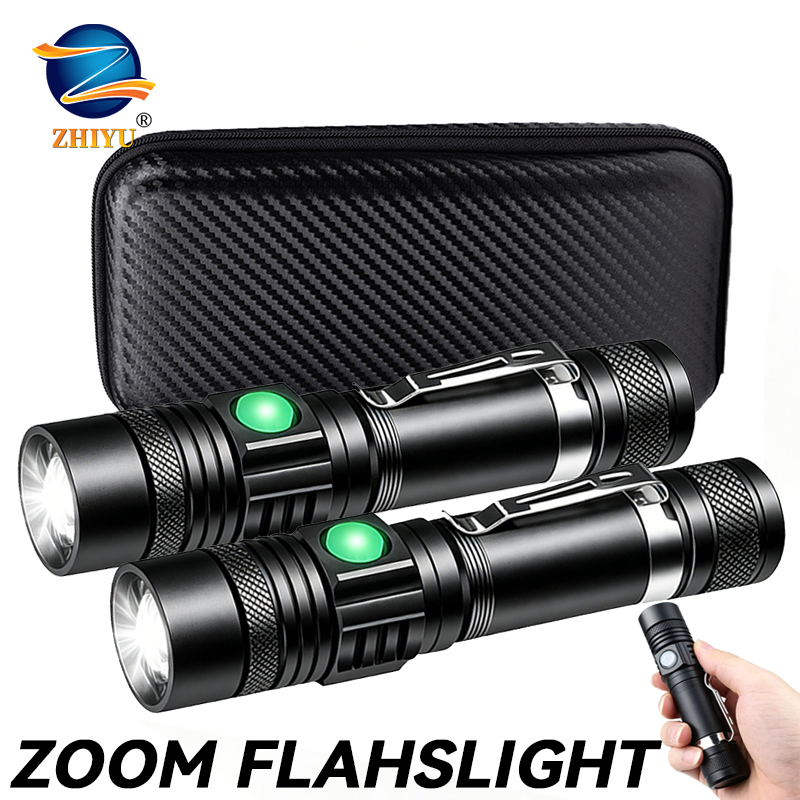 T6 LED Rechargeable Flashlight - Hunting Outdoor avaliação e preço