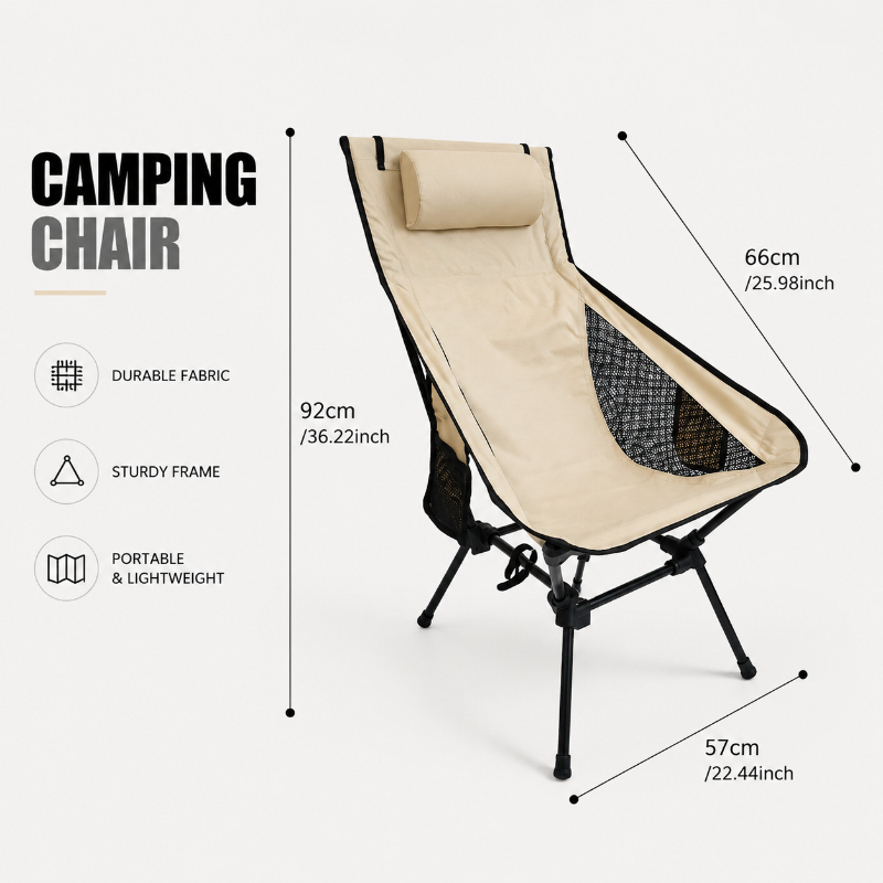 Portable Folding Camping Chair - Outdoor Hunting Chair avaliação e preço