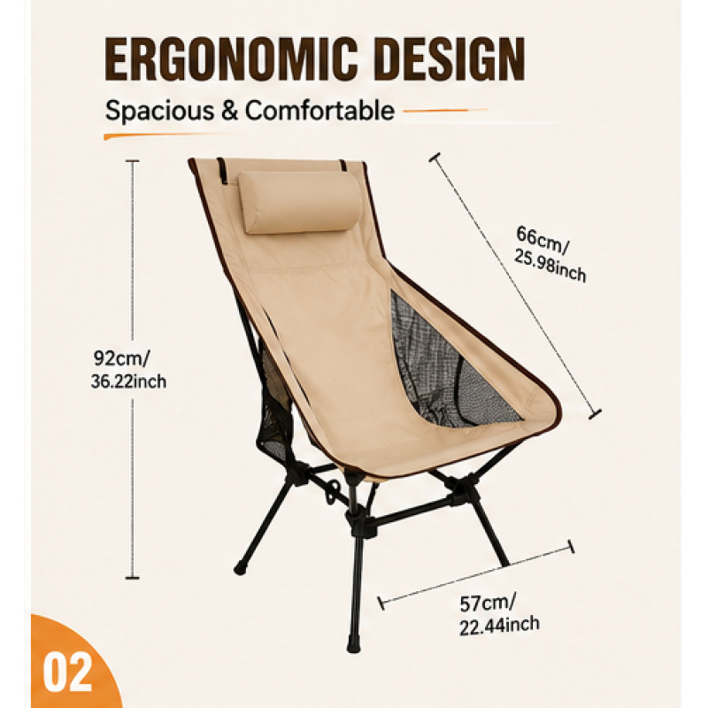 Portable Folding Camping Chair - Outdoor Hunting Chair avaliação e preço
