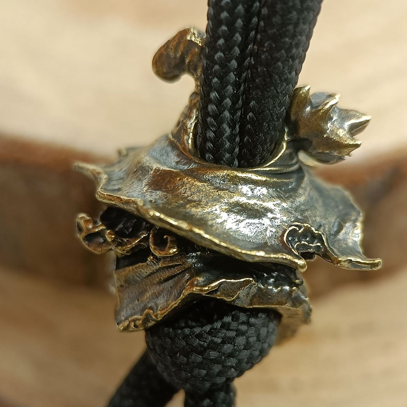 Traveler Head Brass Knife Bead - Paracord Survival Bracelet avaliação e preço