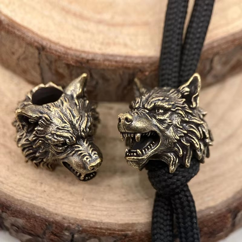 Beauty Girl Brass Knife Beads  - Paracord Survival Bracelet avaliação e preço