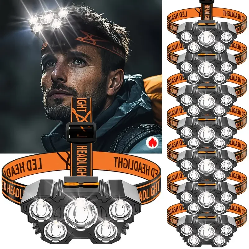 Portable 5LED Outdoor Headlamp - Hunting Outdoor avaliação e preço