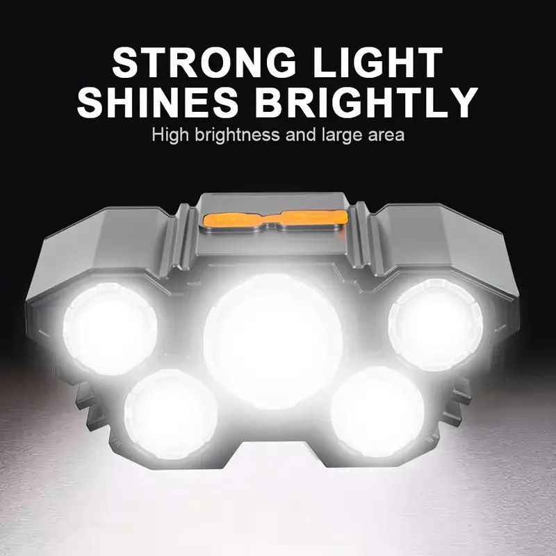 Portable 5LED Outdoor Headlamp - Hunting Outdoor avaliação e preço
